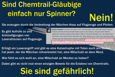 Sind Chemtrail-Gläubige nur Spinner?